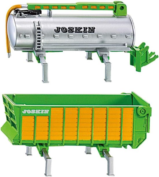 SIKU 1848, DEUTZ Agrotron X720 tractor met Joskin-cargo hangerset, schaal 1:87, metaal/kunststof