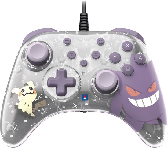 HORI - HORIPAD Turbo Wired Controller voor Nintendo Switch 2 – Gengar en Mimiqui - Officieel gelicentieerd door Nintendo en The Pokémon Company International