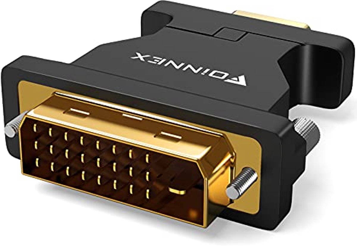 DVI naar VGA-adapter Full HD 1080P voor pc, laptop en monitoren