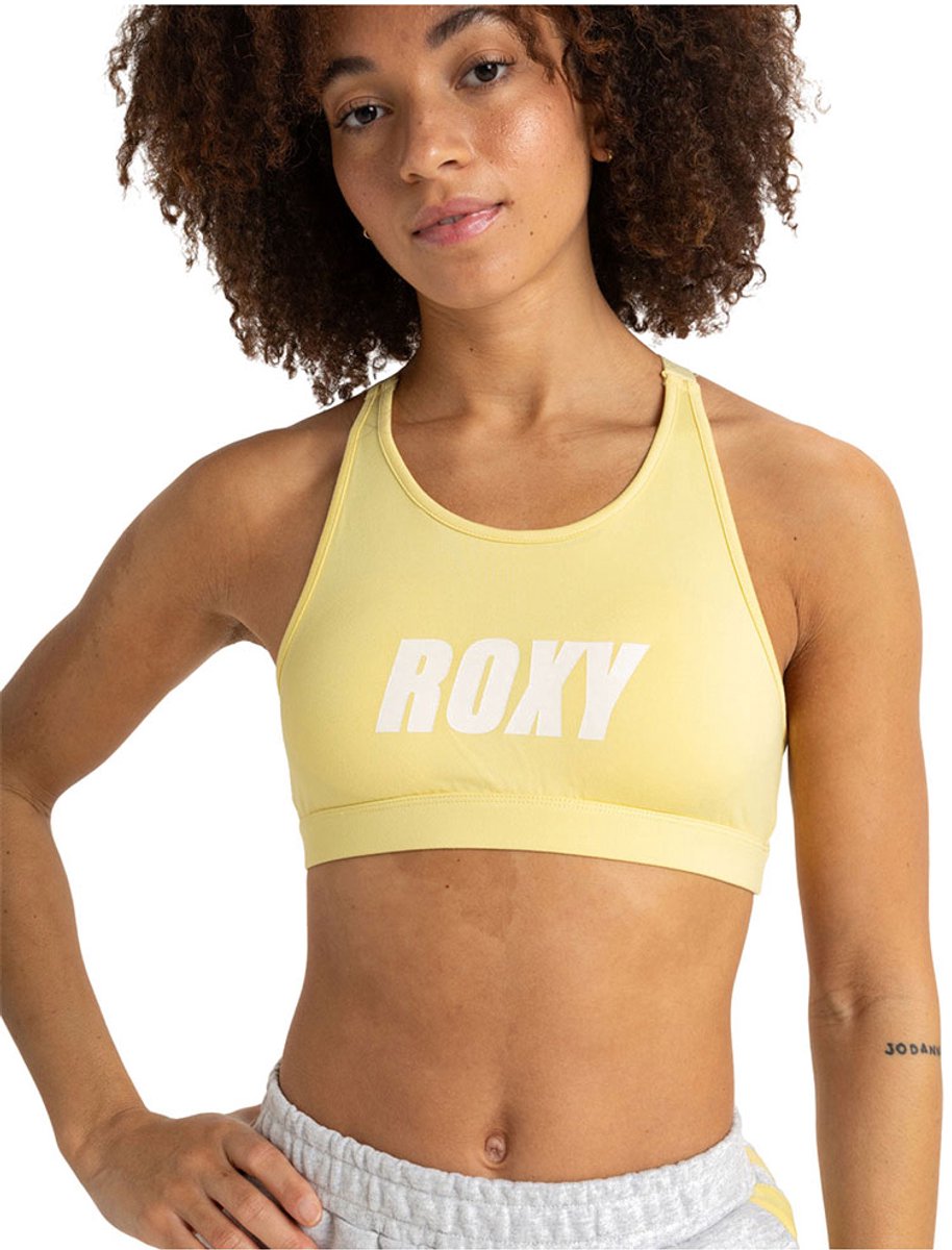 Roxy Everyday Flow Sportbeha Geel L Vrouw