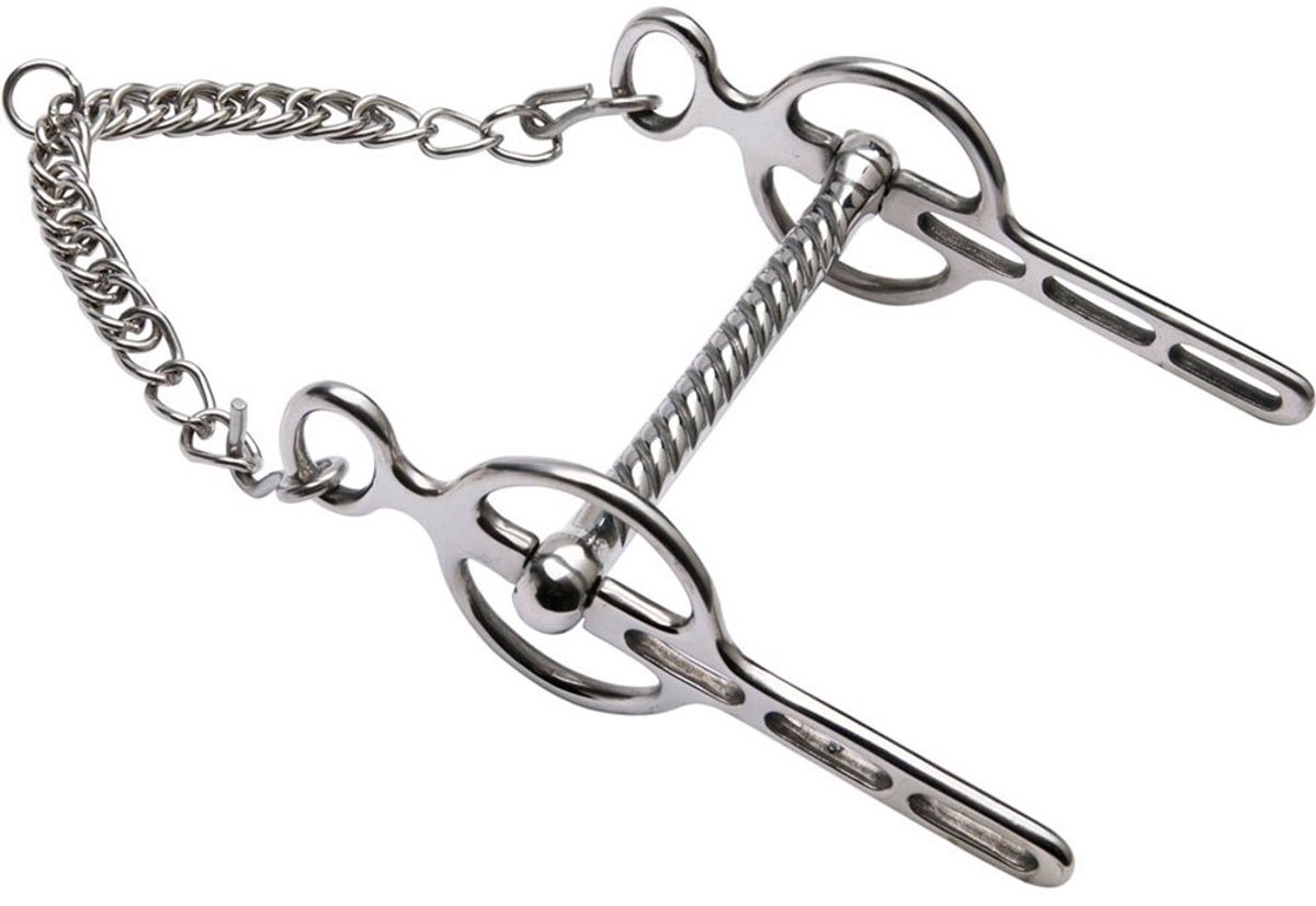 Feeling Liverpool Straight Paard Bit Zilver 11.5 cm
