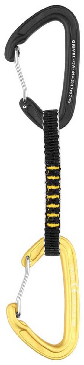 Grivel Alpine Plume Quickdraw Geel,Zwart 16 cm