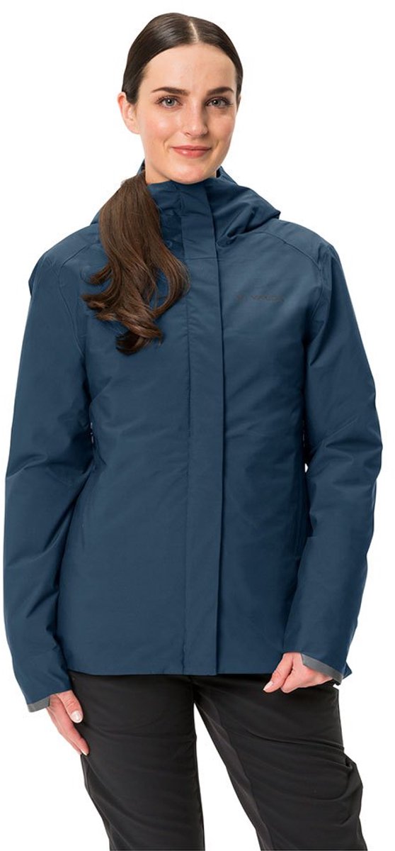 Vaude Cyclist Warm Rain Jacket Regenjas Dames Dark Sea