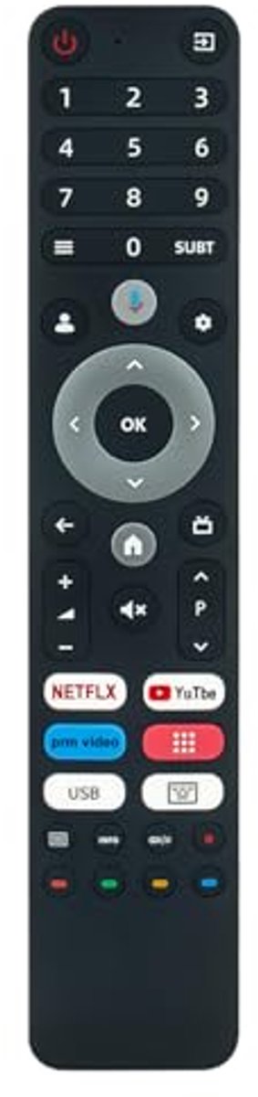 Spraakafstandsbediening Vervanging voor Smart TV – Geschikt voor Meerdere Modellen