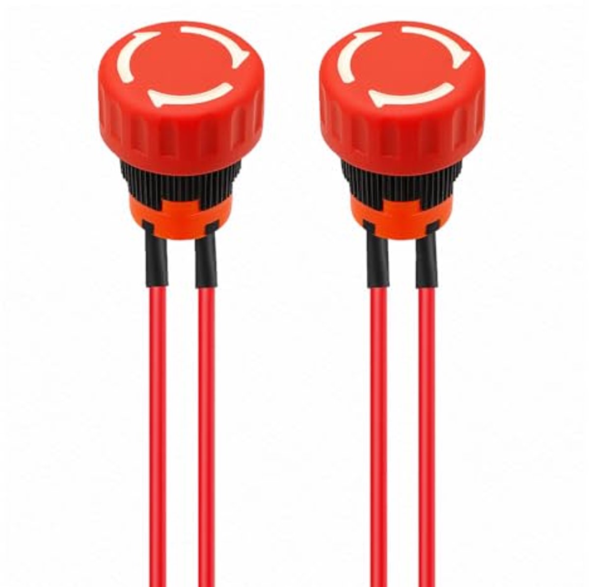 Metalen Noodstopknop 16mm met Vergrendeling en Montagegat van 0.63 inch - 12-250V/10A Roestvrij Staal