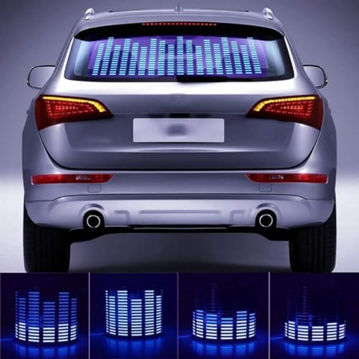 Led Geluid Geactiveerde Equalizer Autosticker voor Auto - Muzieksensor Neonlicht Styling