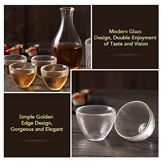 Japanisches Sake-Set im japanischen Stil, handgefertigt für Hochzeit, UK