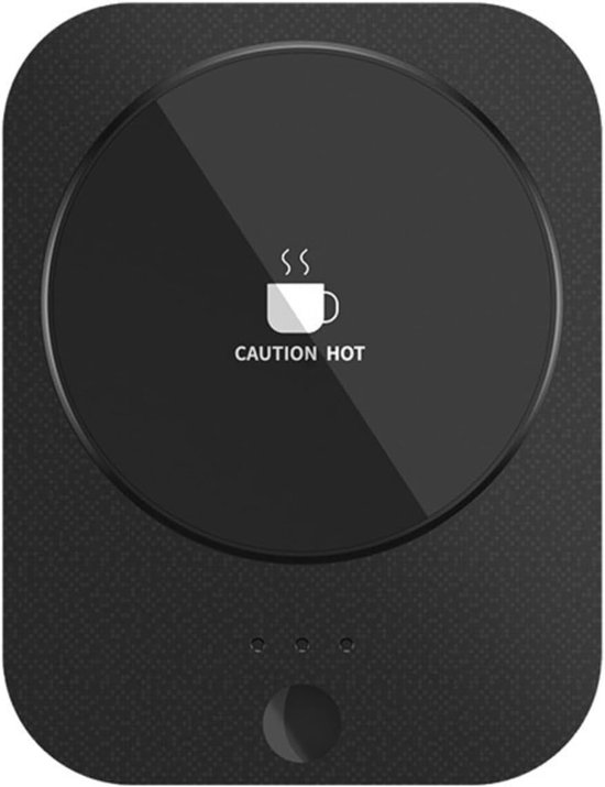 Chauffe-tasse - chauffe-tasse - chauffe-café - dessous de verre thermostatique multifonction 2 en 1 - Chauffe le lait, le café et charge - Pratique pour une utilisation au bureau et à côté du lit - Zwart - 15x11,5x1cm