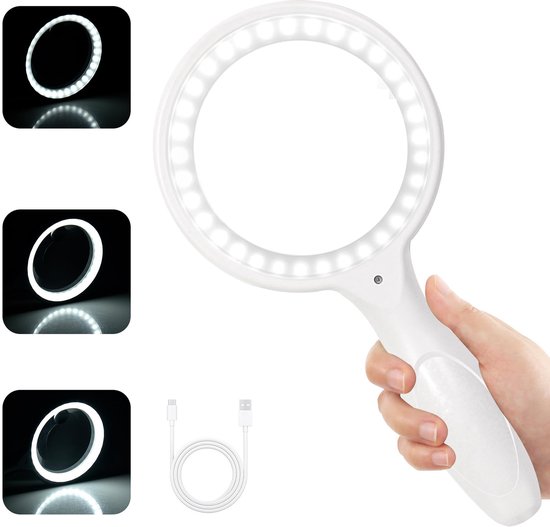 Vergrootglas - handloep met led verlichting - kopen? | Korting tot 5