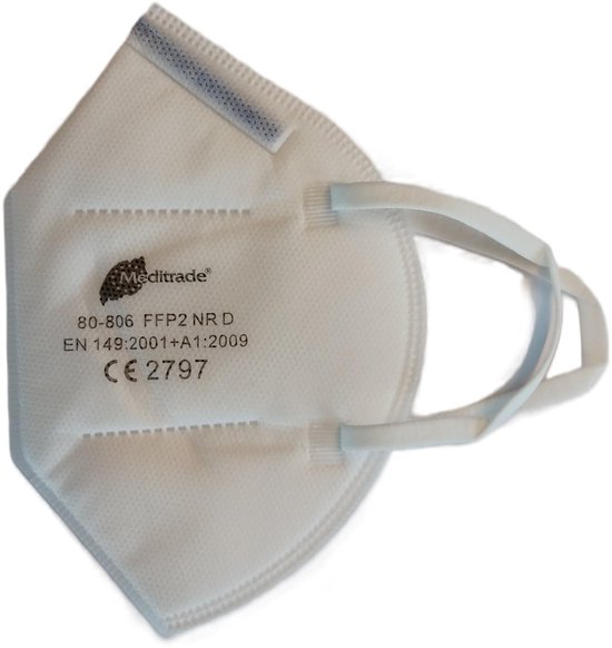 Respima FFP2 NR mondmasker 10 stuks | Wit | Gelijk aan KN95