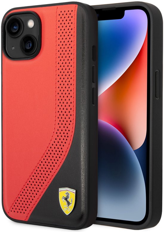 Ferrari Back cover - iPhone 14 Plus & 15 Plus - Rood - Schokabsorberend - Ideaal voor dagelijks gebruik van Merkloos — afbeelding 2