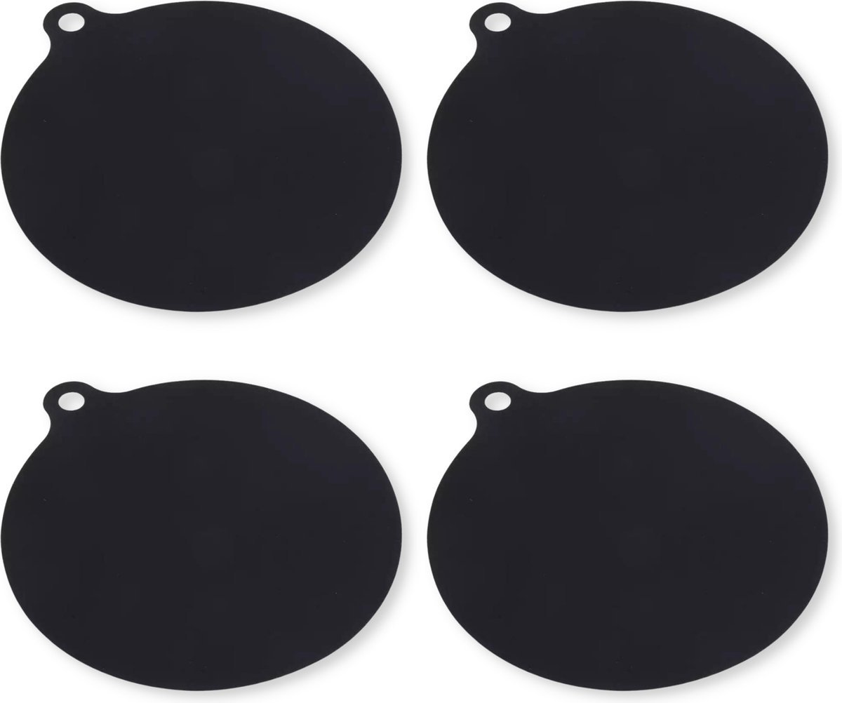 EnzoVita® Siliconen Inductiebeschermers – 4 stuks 22 cm – Hittebestendig & Antislip -Vaatwasserproof