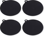 EnzoVita® Siliconen Inductiebeschermers – 4 stuks 22 cm – Antislip - Vaatwasserproof