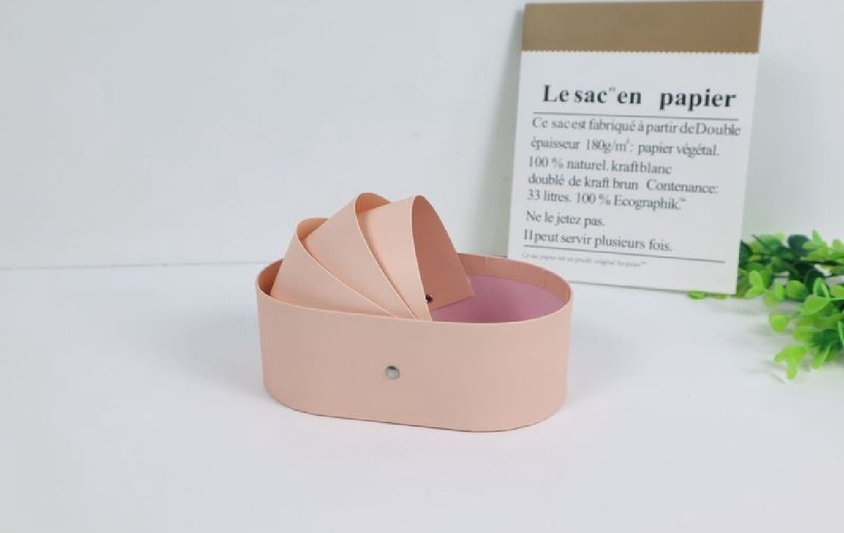 6 x Baby Wieg Vorm Geschenkdoos – 14.5*8.5*5cm - Licht Roze - Ideaal voor Traktaties, Kleine Cadeautjes & Snoepjes – Babyshower / Geboorte / Doopsuiker