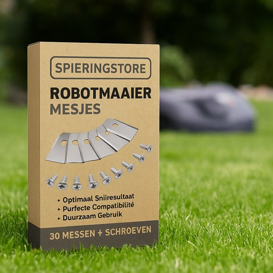 30 x Mesjes voor Gardena robotmaaier - Husqvarna automower - RVS van Merkloos	 — afbeelding 4