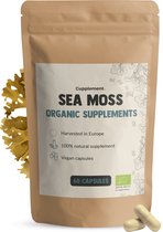 Cupplement Sea Moss 500 mg Biologisch 60 Capsules - Zeemos Irish Moss, Seamoss, Seaweed, Zeewier – Immuunsysteem