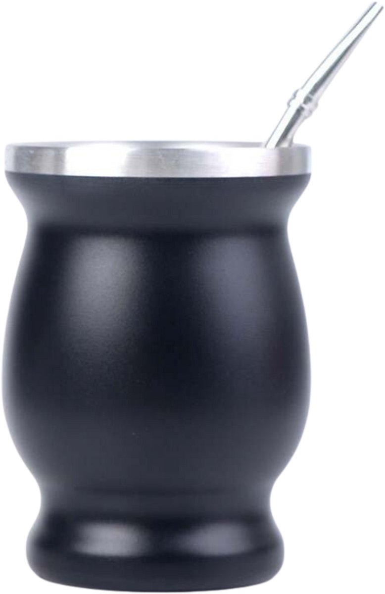 Cupplement Kalebas set met bombilla One size - 3-Delige Set: Kalebas, Bombilla & Schoonmaak Stokje – Yerba Mate