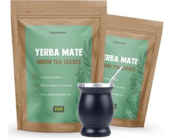 Cupplement Yerba Mate Thee Set Met Bombilla Combideal 2x250 gram - Ongerookt – Maté