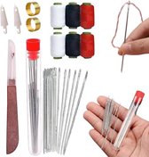Kit Couture 37 Pièces - Aiguilles, Fils, Découseur, Enfile-aiguille - Trousse Portable DIY Débutants & Pros