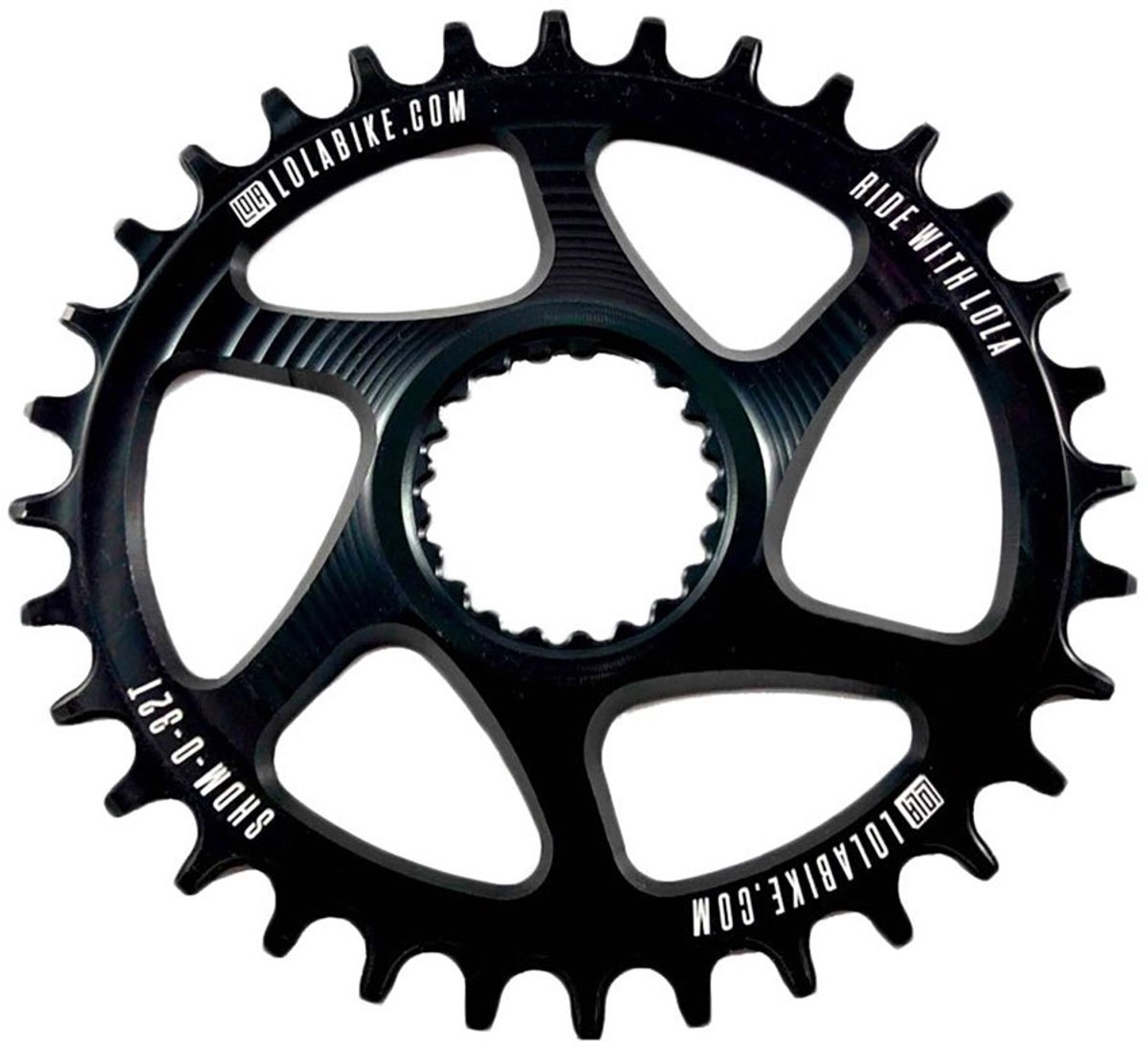 Lola Shimano Dm Ovaal Kettingblad Zwart 32t
