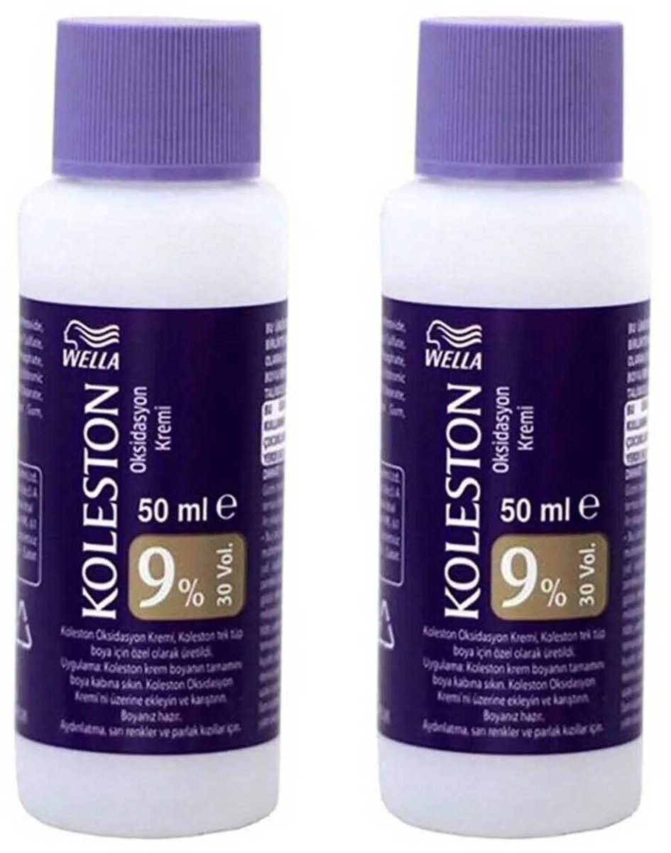 Koleston Peroxide Oxidatiecrème Set – 9% & 9% – Professionele Haarverf Ontwikkelaars – 2 × 50 ml