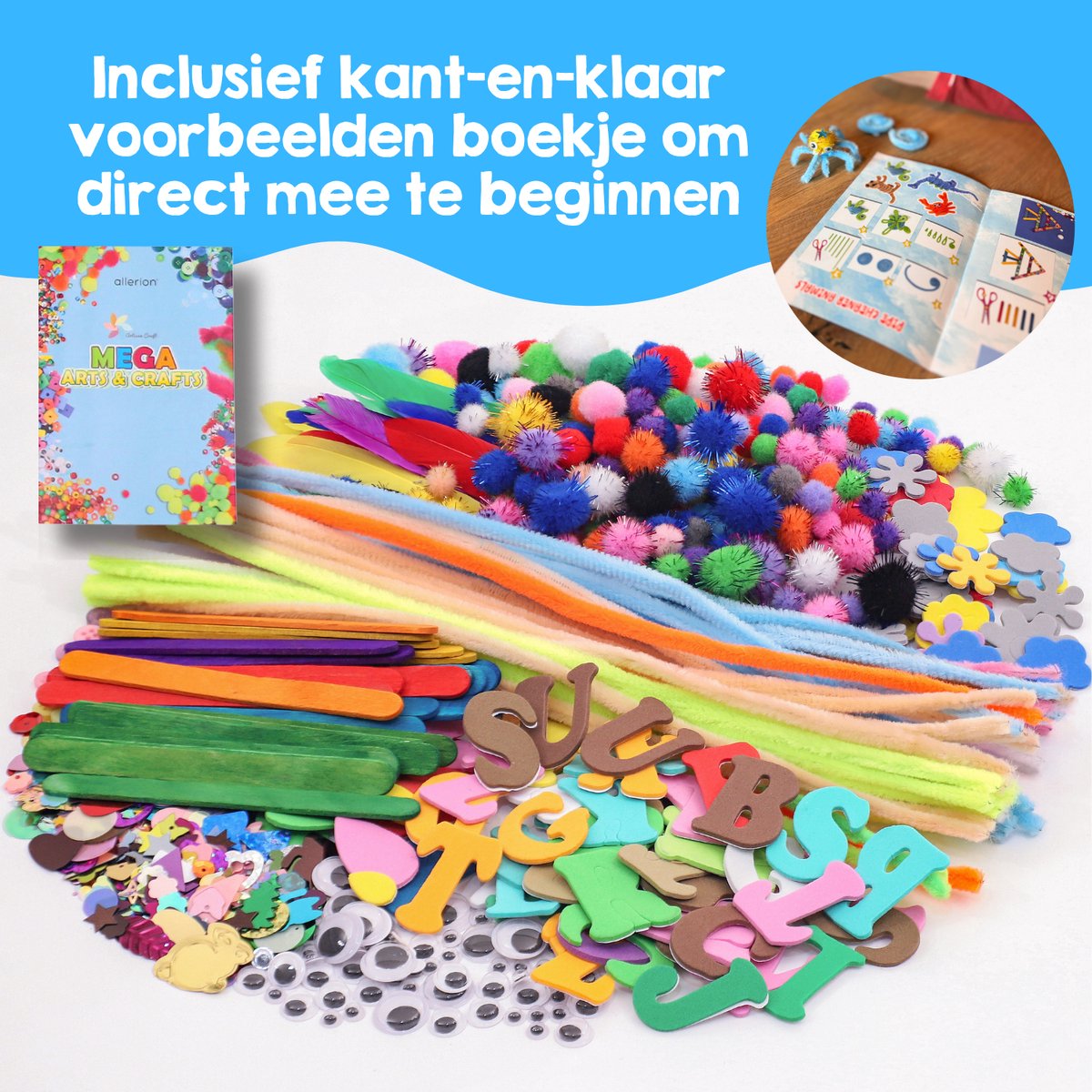 Allerion Knutseldoos - Knutselpakket voor kinderen - 1000+ onderdelen — afbeelding 6