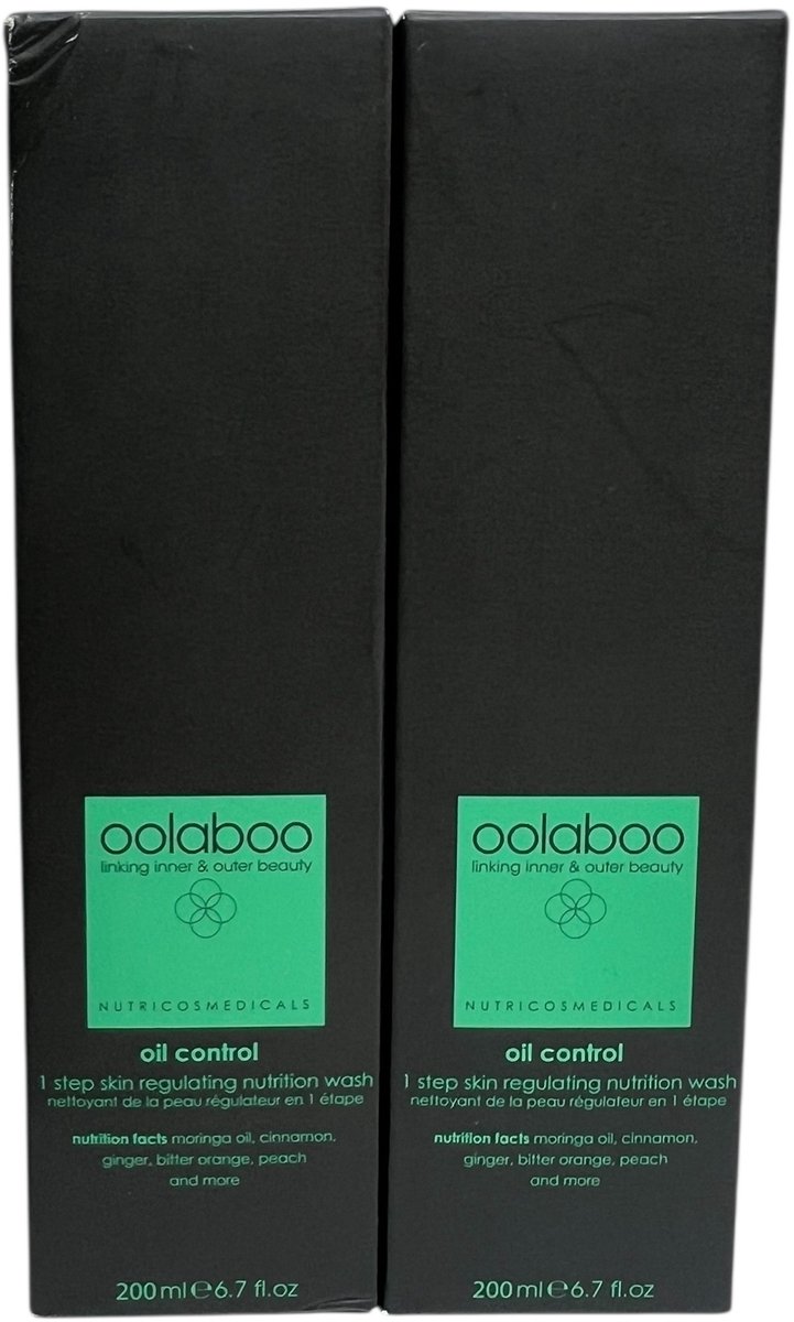 2x Oolaboo oil control wash - 200 ml