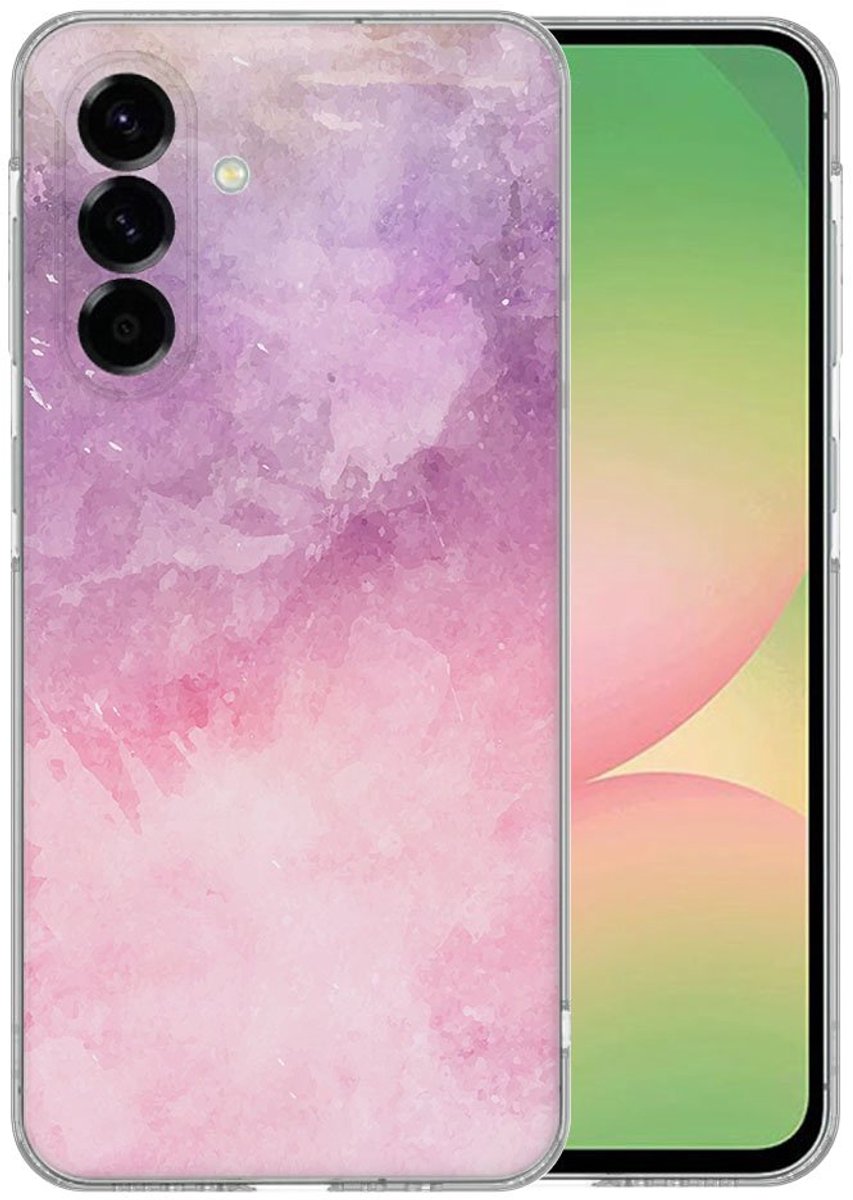 TPU Hoesje Samsung Galaxy A56 - Pink Purple Paint Backcover