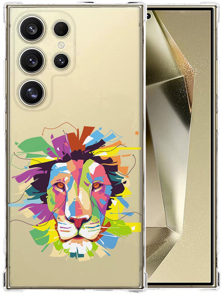Samsung Galaxy S25 Ultra Hoesje - Lion Color TPU Antishock