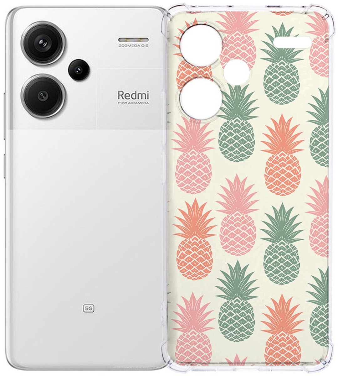 Xiaomi Redmi 13 Pro Plus Hoesje - Ananas TPU Antishock