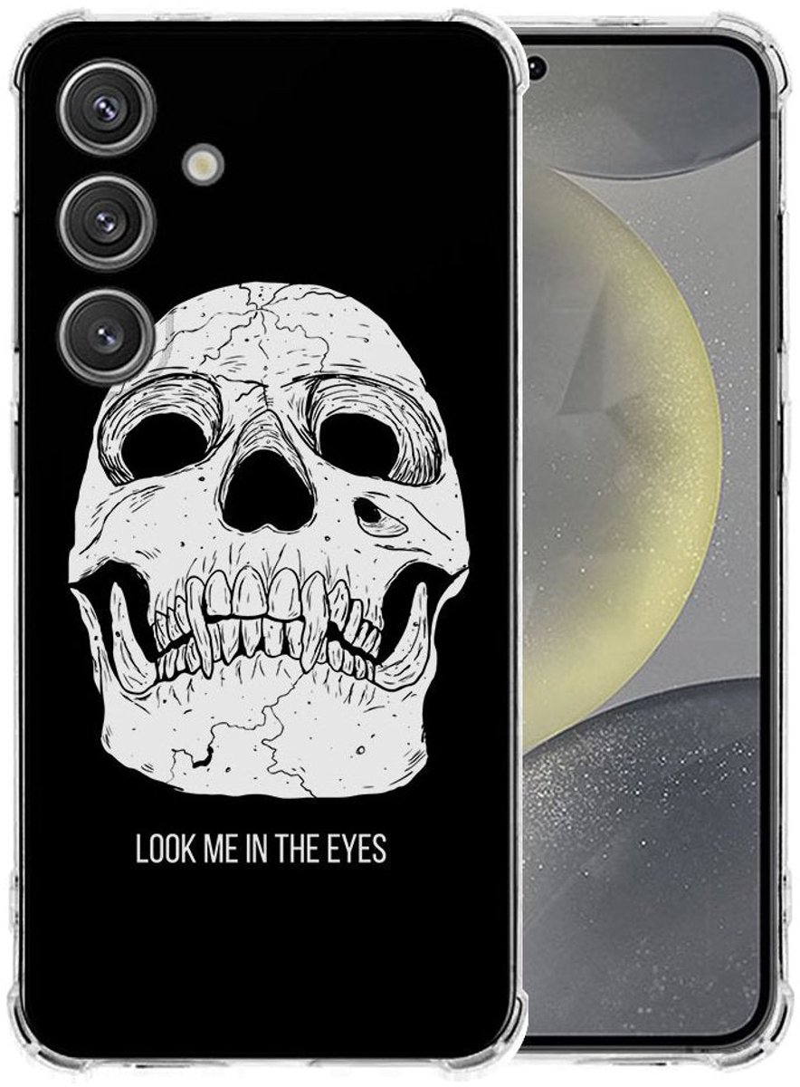Samsung Galaxy S25 Plus Hoesje - Skull Eyes TPU Antishock
