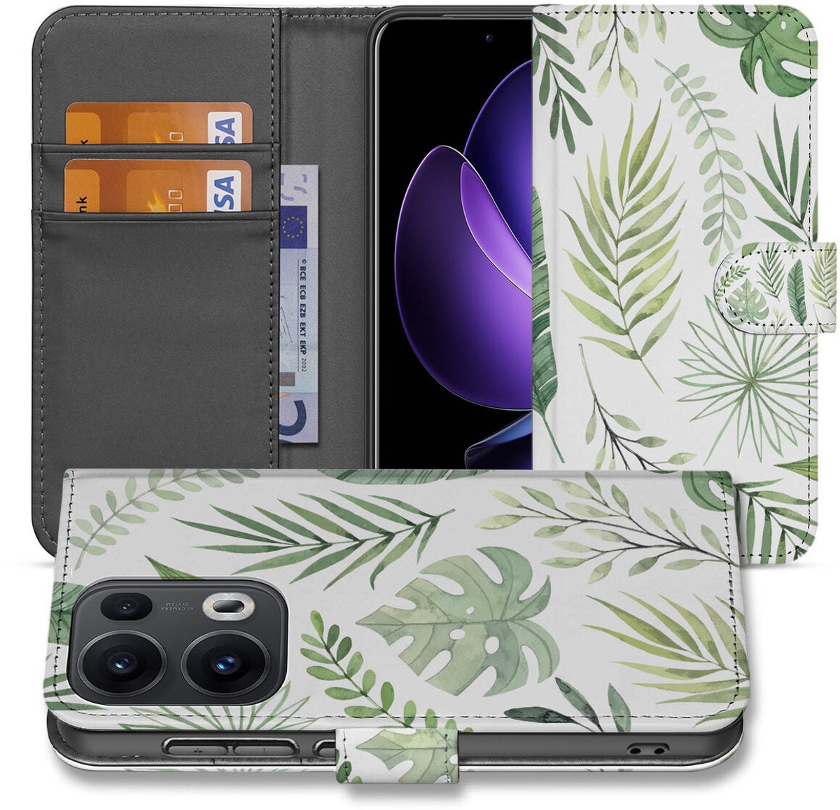OPPO Reno 13 Pro Hoesje Leaves