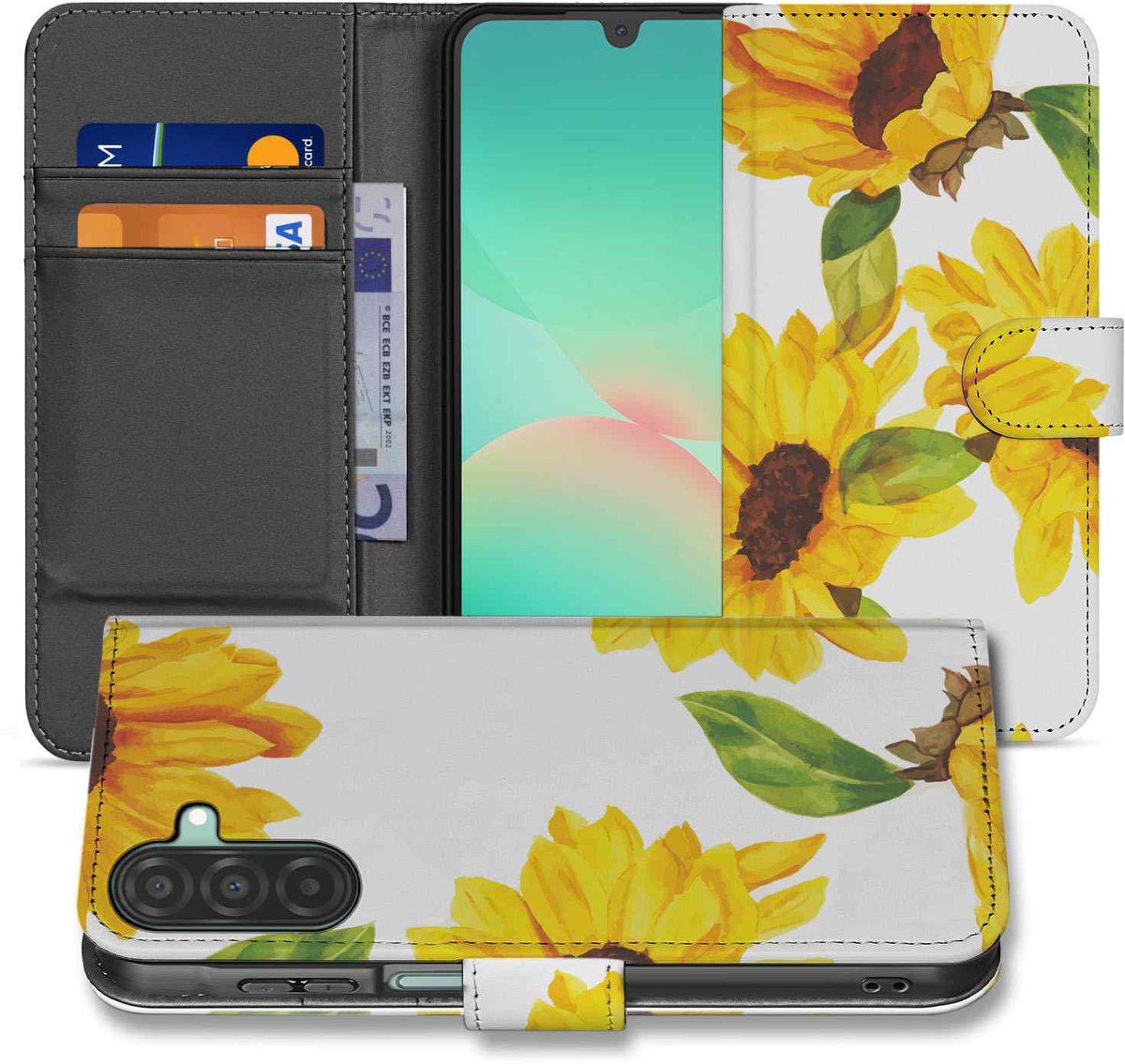 Samsung Galaxy A26 Zonnebloemen Book Case