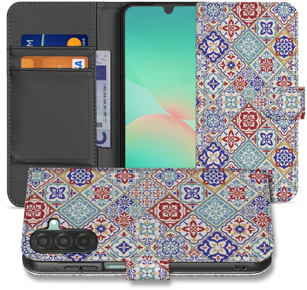 Samsung Galaxy A26 Tiles Color Book Case