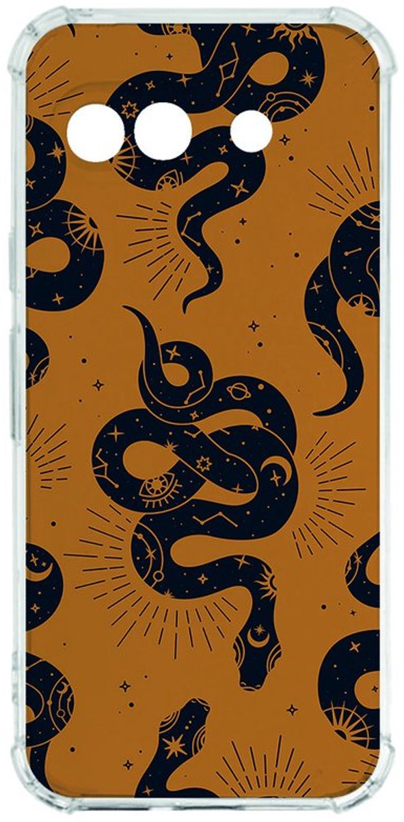 Google Pixel 9a Hoesje - Snakes TPU Antishock