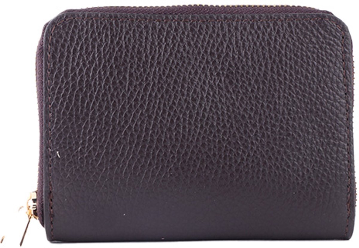 Giuliano lederen portemonee - Dames - Made in Italy - Koffie