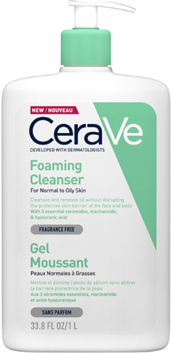 CeraVe Foaming Cleanser - 6 x 1000 ml - Voordeelverpakking