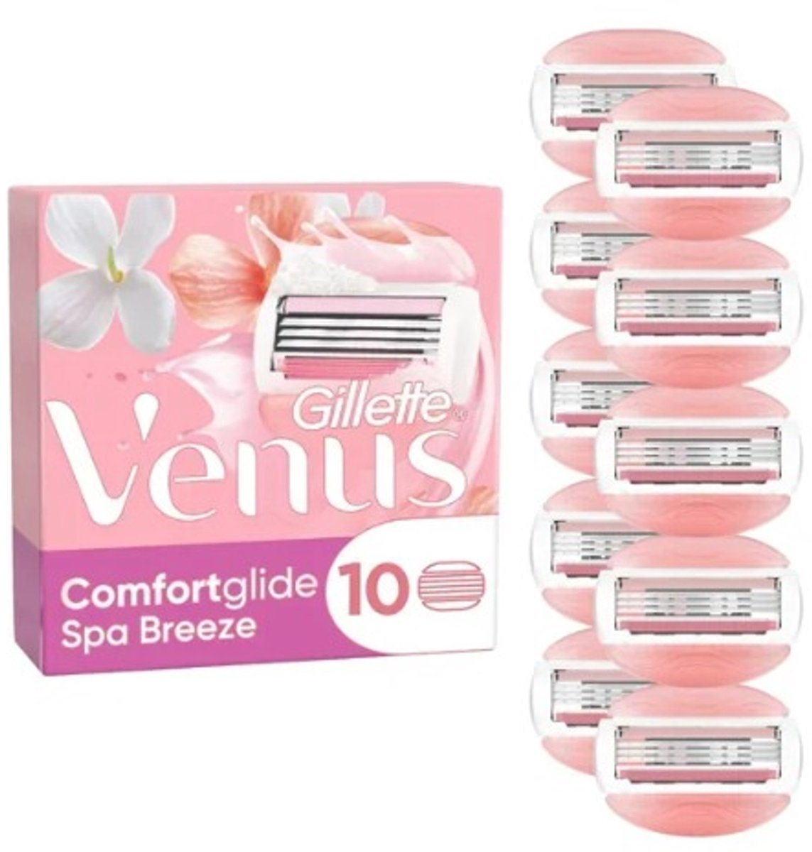 Gillette Venus Comfortglide Spa Breeze - 10 Scheermesjes - voor Vrouwen