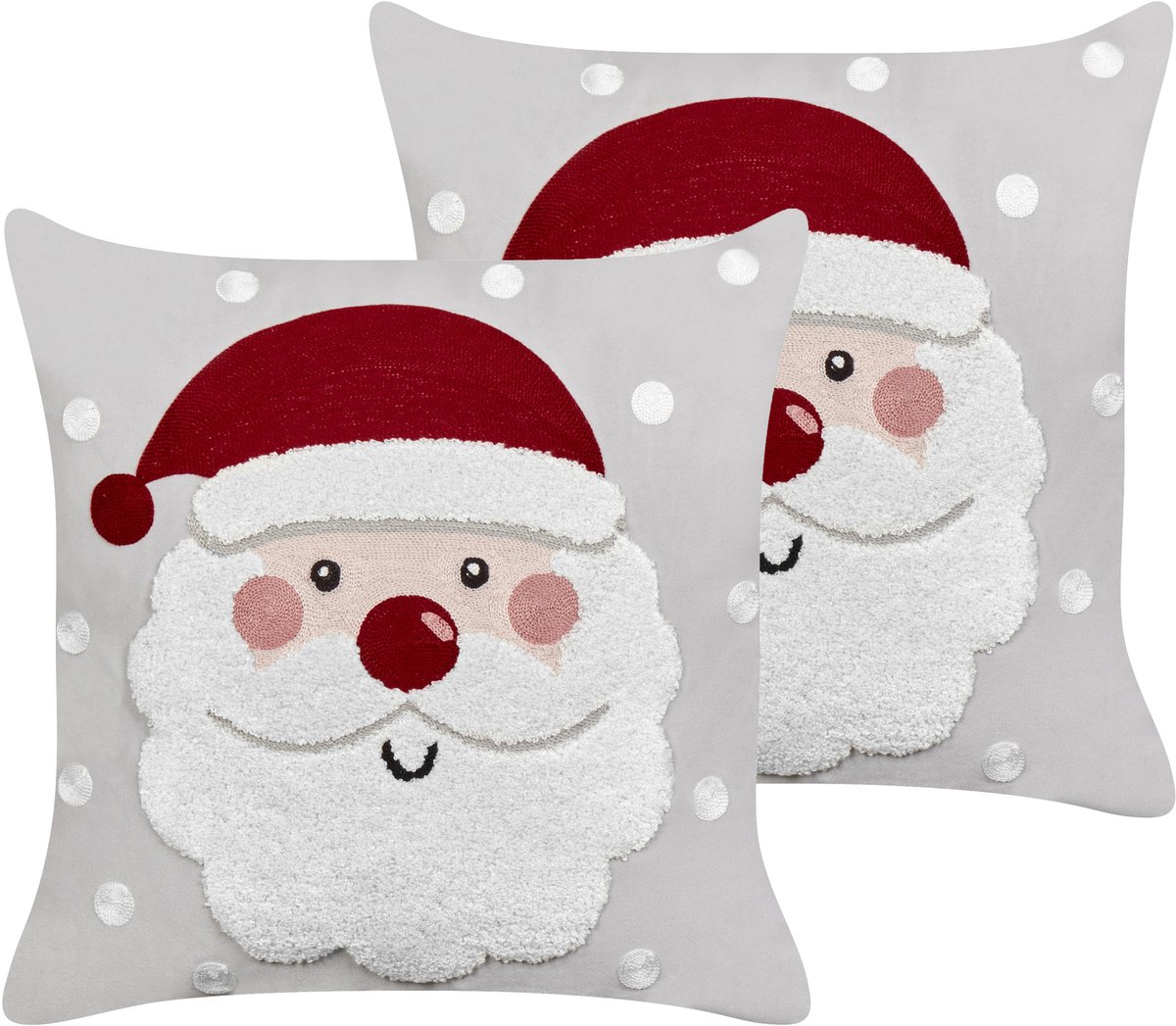 SWEETENER - Sierkussen set van 2 - Grijs - 45 x 45 cm - Fluweel
