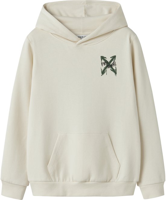 NAME IT - NKMKEMUEL LS SWE WH BRU BOX PS NOOS - Jongens - Sweaters