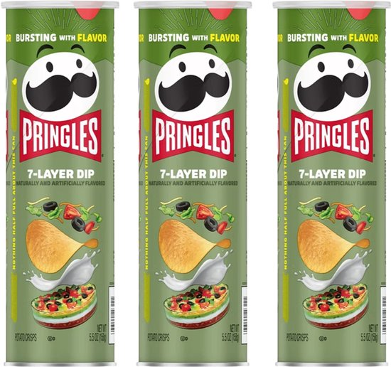 Pringles 7-Layer Dip - 3 x 158g - USA - Voordeel verpakking - Pringles
