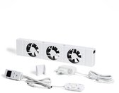 SpeedComfort Radiator Ventilator met Control Sensor - Mono Set (1x) - Sneller Verwarmen - Tot 22% Energiebesparing - Geschikt voor Warmtepomp - Meerdere Snelheden - Simpel te Plaatsen - Fluisterstil - Nederlands Product - Wit