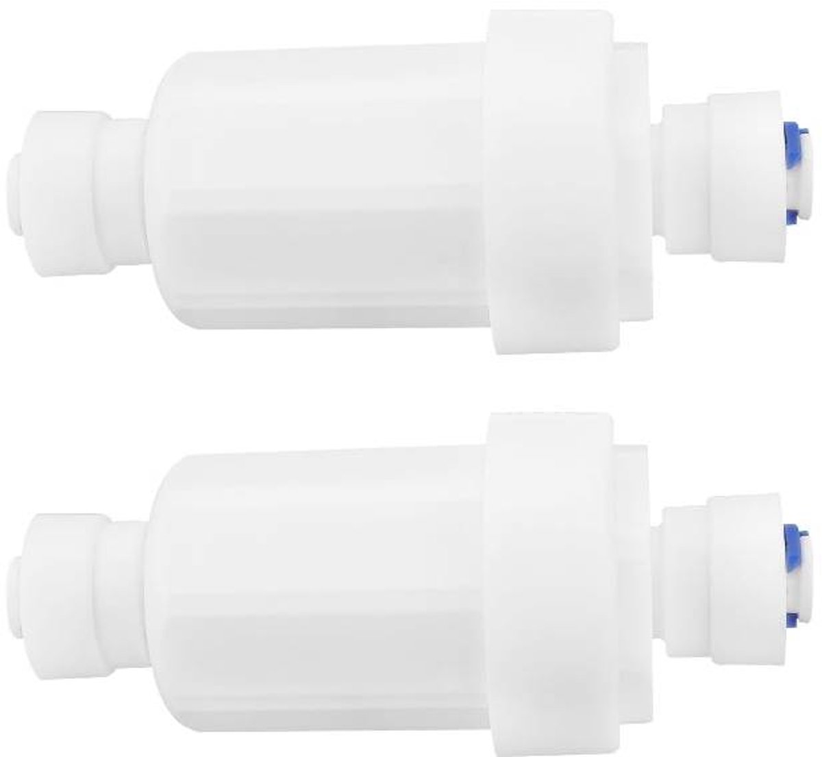 2 stuks 3-punts snelkoppelmicrofilter- roestvrijstalen gaas voor waterzuiveraar- voor het filteren van keuken- en huishoudelijk vuil