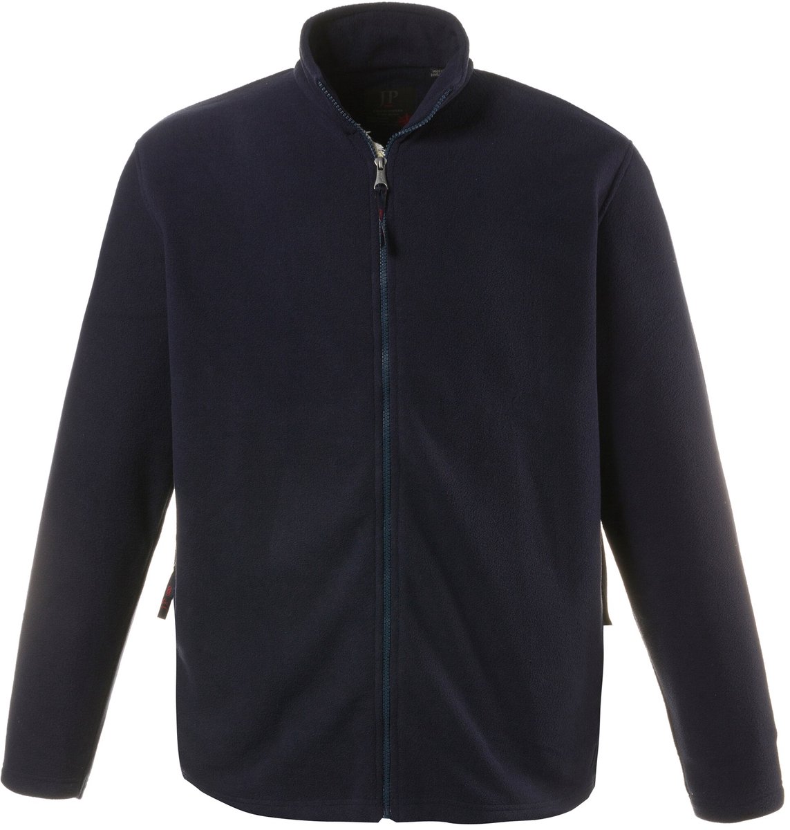 JP 1880 - Heren - Fleece jas outdoor opstaande kraag ritszakken - Donkermarine - Maat 6XL