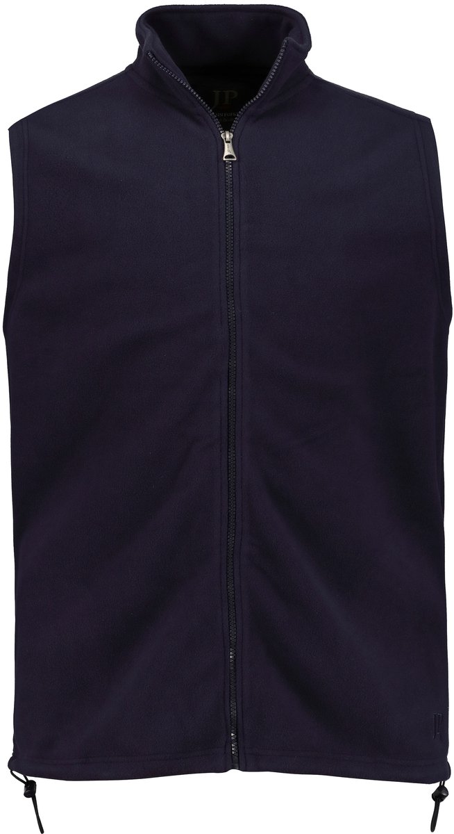 JP 1880 - Heren - Fleece vest outdoor opstaande kraag - Donkermarine - Maat L