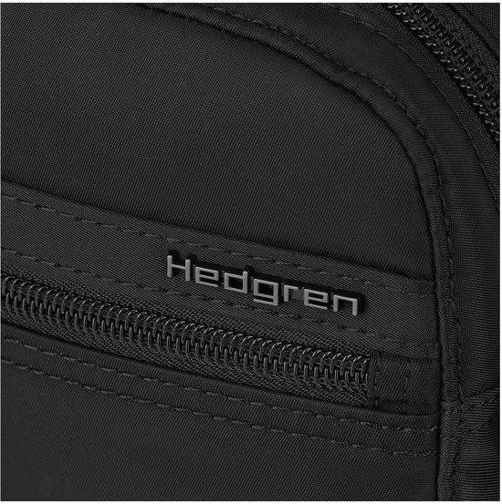 Hedgren RUSH – Mini sac bandoulière vertical avec protection RFID – Déperlant – Léger – Noir