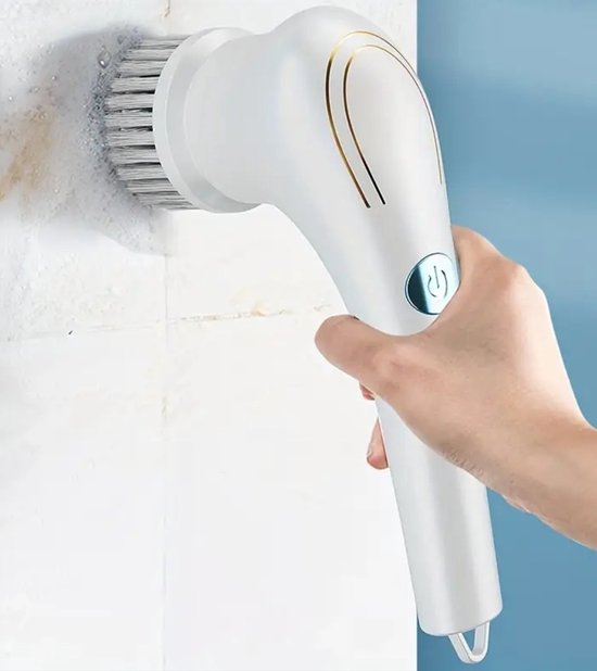 Elektrische reinigingsborstel, draadloze douche elektrische schrobber | Roterende draadloze badkamer badkuip schrobber huishoudelijke wastafelborstel