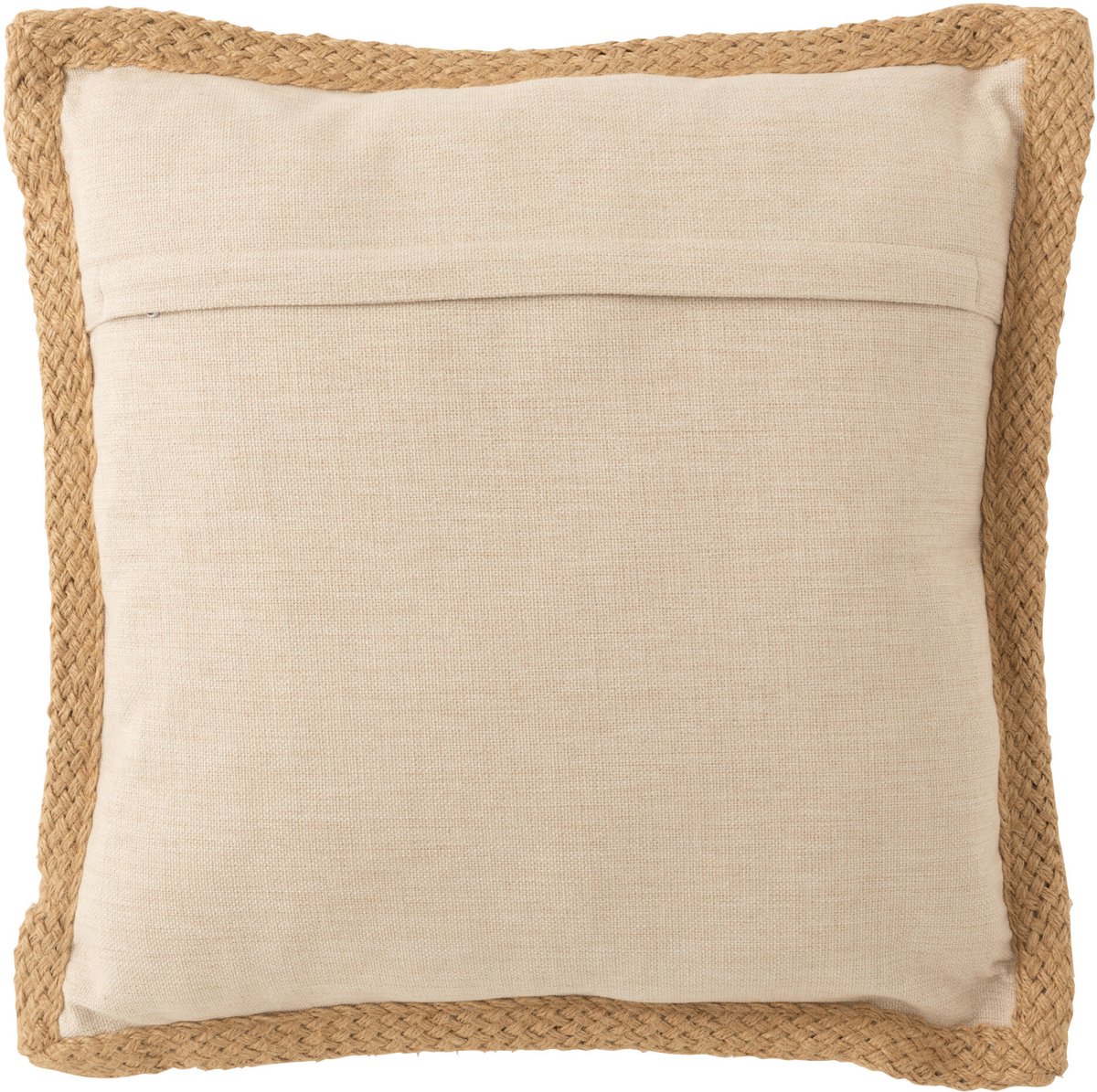 J-Line kussen Blad - polyester - beige