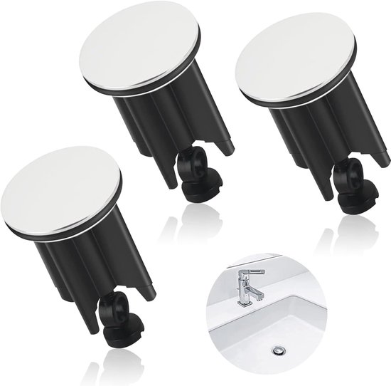 ENXINYI Afvoerzeef douche roestvrij staal (set van 4) - 7,5 x 7,5 cm