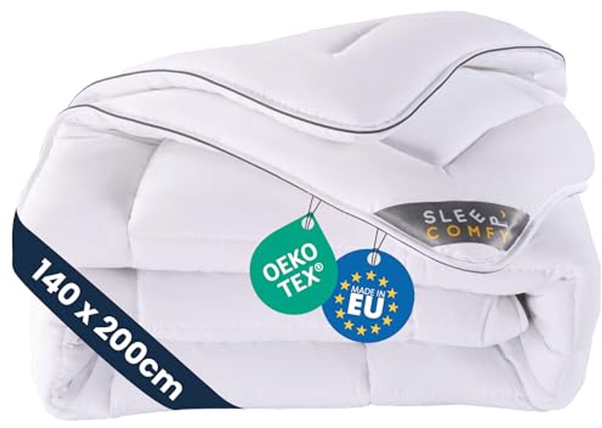 Luxe 4-seizoenen dekbed 140x200 - Hypoallergene en Ademend Microvezel Dekbed voor Zomer en Winter